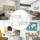 Libreria Salvaspazio per Soggiorno in Legno 120-165 x35x50 cm  Nera