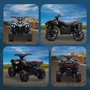 Quad Elettrico per Bambini ATV con Batteria Ricaricabile 6V Fari LED e Musica Nero      