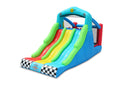 Gonfiabile per Bambini Triplo Scivolo Racing Arrampicata e Rimbalzo Multicolore      