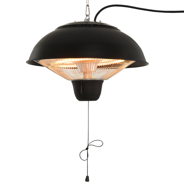 sconto Stufa da Esterno Lampada Riscaldante Elettrica a Sospensione Led 1500W