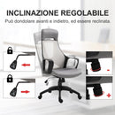 Sedia da Ufficio Presidenziale Ergonomica a Rete con Supporto Lombare  Grigia