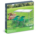 Tavolo Pieghevole da Giardino Picnic con 4 Sgabelli Soriani Pic-Wick Bianco