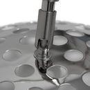 Lampada ad Arco con Stelo in Alluminio e Base in Marmo Rizzetti Nero