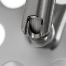 Lampada ad Arco con Stelo in Alluminio e Base in Marmo Rizzetti Nero