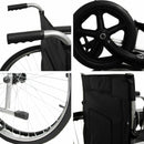 Sedia a Rotelle Pieghevole ad Auto Spinta in Acciaio Rizzetti 