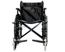 Sedia a Rotelle Pieghevole ad Auto Spinta in Acciaio Rizzetti Nera