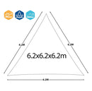 Tenda Vela da Giardino Triangolare Rizzetti Sabbia Varie Misure