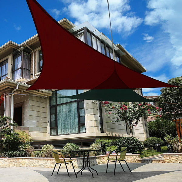 Tenda Vela da Giardino Triangolare Rizzetti Amaranto Varie Misure acquista