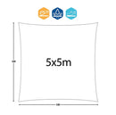 Tenda Vela da Giardino Quadrata Rizzetti Amaranto Varie Misure