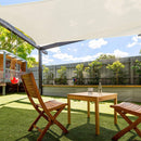 Tenda Vela da Giardino Quadrata 3x3 m Rizzetti Avorio