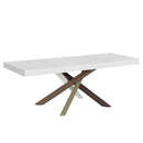 Tavolo Allungabile 180-440x90x77 cm Volantis Premium Bianco Frassino Telaio 4C 