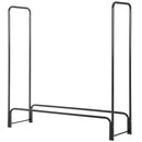 Portalegna per Camino 122x35x122 cm in Ferro  Nero