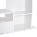 Mobile TV con Scaffali in Legno 120x30x67 cm  Bianco