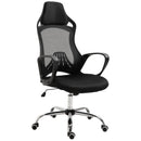 Sedia da Ufficio Presidenziale Ergonomica a Rete  Nera