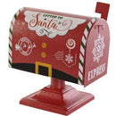 Cassetta Postale Americana di Babbo Natale Rosso Decorazione Natalizia 25.5 cm