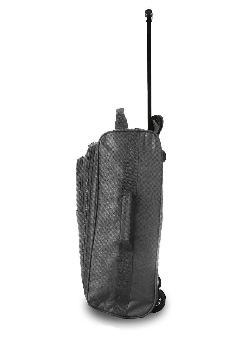 Trolley Valigia Bagaglio a Mano Morbida 2 Ruote Rizzetti Grigio