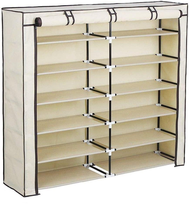 Scarpiera Salvaspazio 6 Ripiani 115x28x110 cm Rizzetti Beige