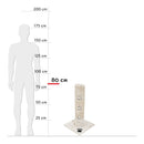 Albero Tiragraffi per Gatti H80 cm Rizzetti Dixie Bianco