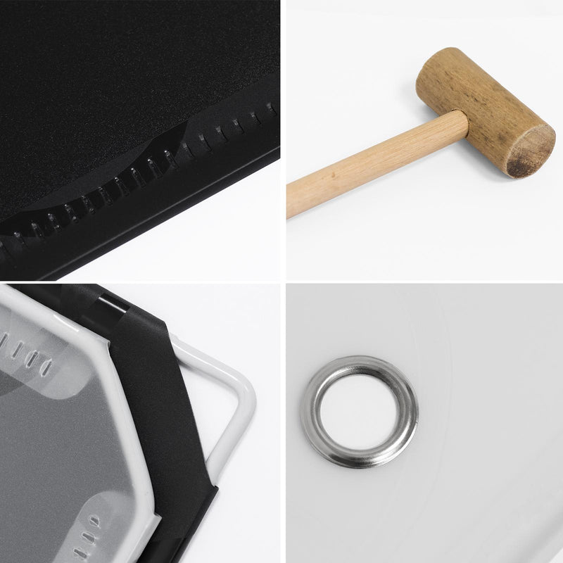 Cassettiera in Plastica e Metallo 48x36x173 cm Rizzetti Bianca