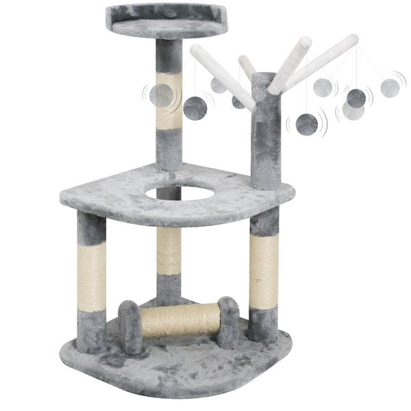 prezzo Albero Tiragraffi per Gatti H90 cm Rizzetti Ginger Grigio