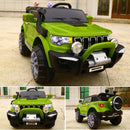 Macchina Elettrica per Bambini 2 Posti 12V Jepsen Fuoristrada 4x4 Verde