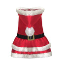 Vestito di Babbo Natale per Cani Femmina Rizzetti Rosso Varie Misure