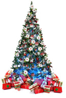 Albero di Natale Artificiale Rizzetti Cervino Verde Varie Misure