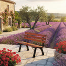 Panchina da Giardino 2 Posti 120x57x70 cm a Doghe in Ghisa e Legno di Abete Caffè      