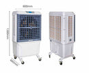 Raffrescatore Evaporativo Portatile 57 Litri 380W Sined Mobile 802 Bianco e Grigio