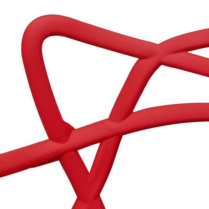 Set 4 Sedie 55x54x82 cm in Polipropilene Sveva Rosse