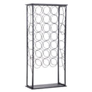 Cantinetta Portabottiglie 47,5x21,5x100 cm in Ferro Rustico  Nera