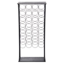 Cantinetta Portabottiglie 47,5x21,5x100 cm in Ferro Rustico  Nera