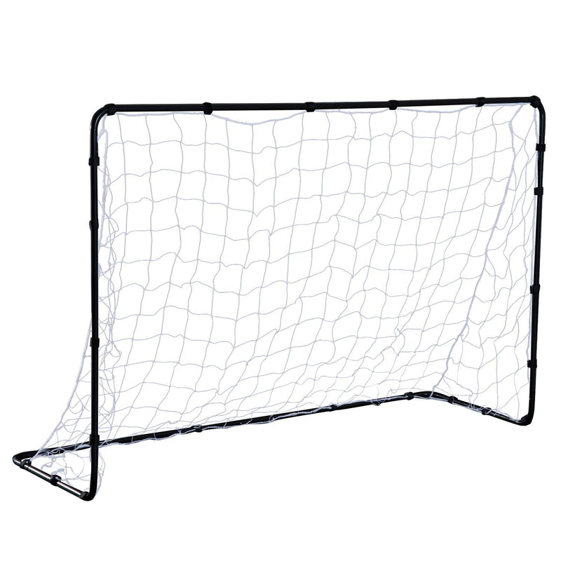 Porta da Calcio Portatile con Rete 183x61x122 cm  Nera