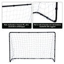Porta da Calcio Portatile con Rete 183x61x122 cm  Nera
