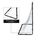Porta da Calcio Portatile con Rete 183x61x122 cm  Nera