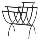 Portalegna Legnaia Pieghevole in Ferro 60x35x45 cm Max 30Kg  Nero