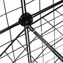 Recinto per Roditori Topini Criceti Recinzione Rete Gabbia 36 Pezzi 146x73x73 cm  Nero