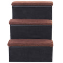 Scaletta 3 Gradini Contenitori per Animali Domestici 40,5x51x50 cm 