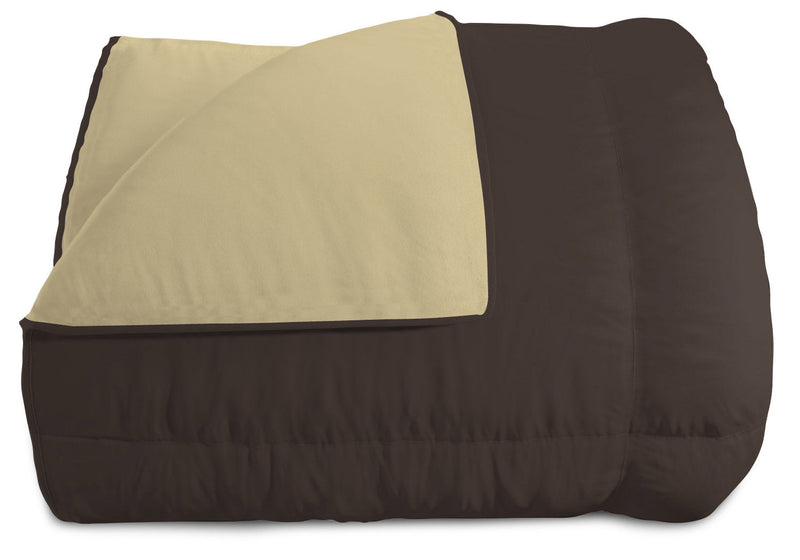 Trapunta Invernale Doubleface 300gr Marrone\/Panna