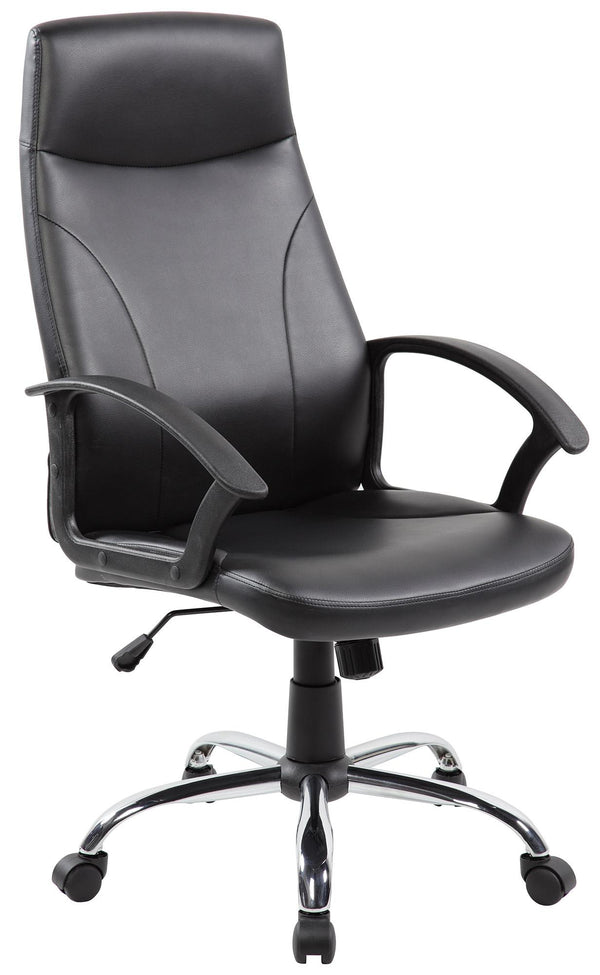 Sedia Poltrona Presidenziale da Ufficio in Similpelle Tosini Richmond Nera online