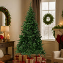 Albero di Natale Monte Saturno 210 cm 1037 Rami Super Folto Realistico con Base a Croce in Ferro Verde      