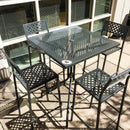 Set 2 Sedie da Giardino 46x58x84 cm in Acciaio RD Italia Lola Antracite