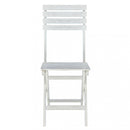 Sedia da Giardino Dalila 36x53x87 h cm in Legno Bianco