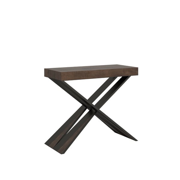 online Consolle Allungabile 90-196x40x77 cm in Nobilitato Marrone