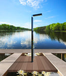 Doccia da Giardino Miscelatore e Doccetta Mobile Arkema Quick Alluminio Satinato