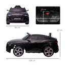 Macchina Elettrica per Bambini 12V con Licenza Audi E-Tron Sportback Nera