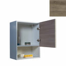 Pensile Bagno Lavanderia con 1 Anta e Vano a Giorno 43x27x58 cm in Nobilitato Olmo Naturale