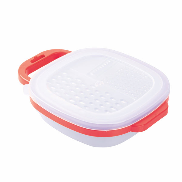 online Grattugia Manuale 19,3x24,8x6,2 cm in Acciaio con Contenitore Rosso