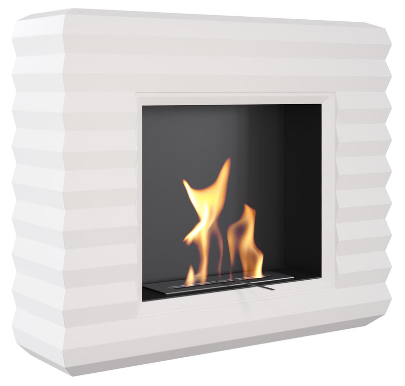 Camino a Bioetanolo da Pavimento 114x32 cm Flig Lowell Bianco