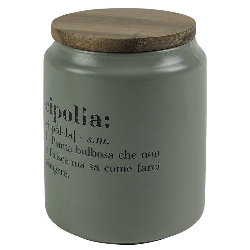 Barattolo cipolla 800 ml in Gres VdE Tivoli 1996 Grigio